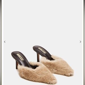 Steve Madden Brown Fur Women's Mules